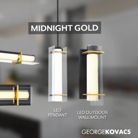 Midnight Gold - 1 Light LED Bath Light