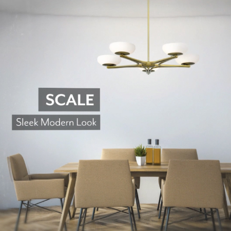 Scale - LED 3 Light Chandelier
