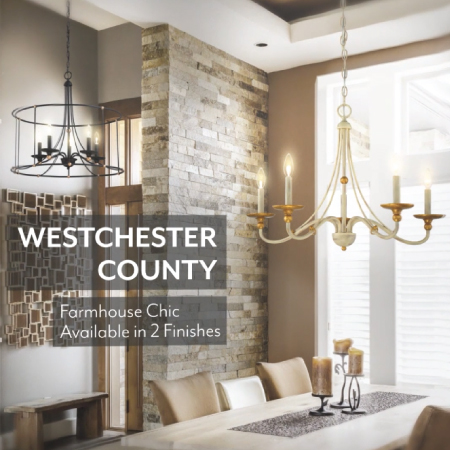 Westchester County - 4 Light Flush Mount